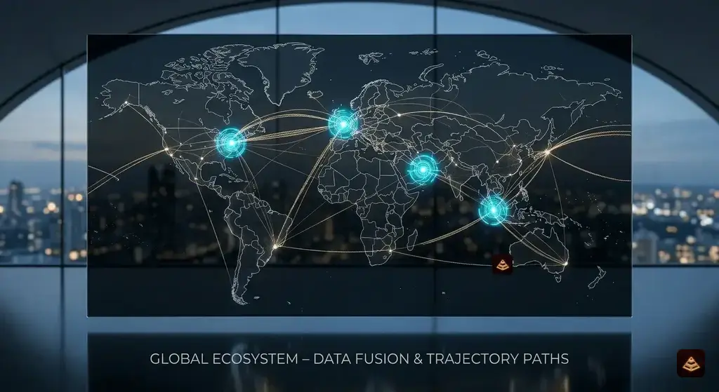 Global Node Surveillance Map and Sovereign Connectivity System
